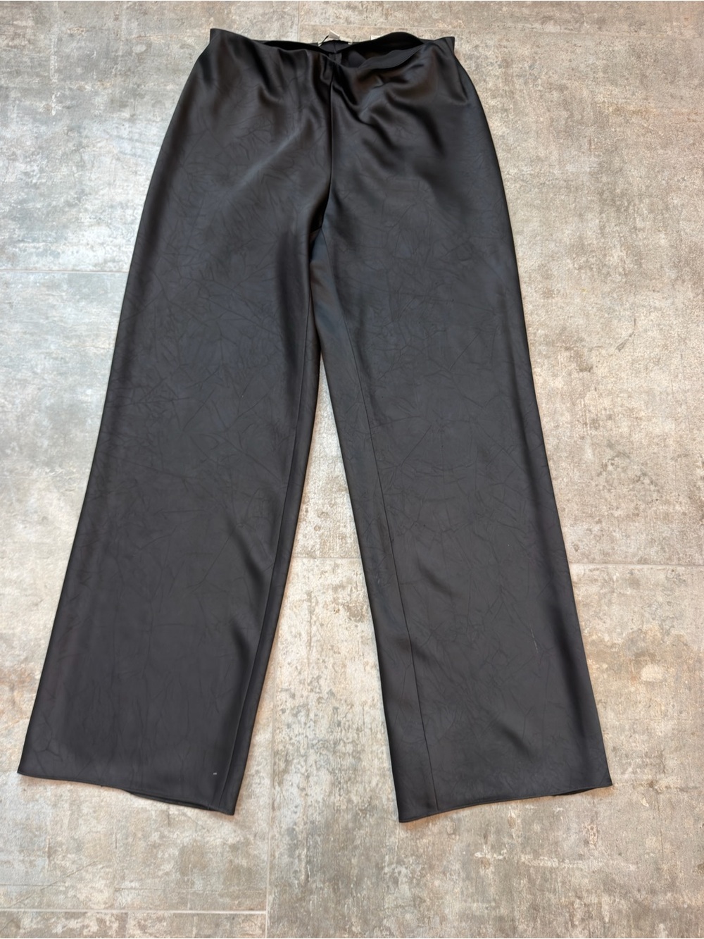 Vince Black Wide-Leg Dress Pants